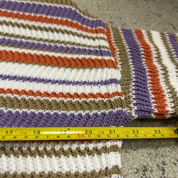 Rebecca Taylor oversized S NWT Vibrant Purple and Orange hooded cotton sweater - Picture 8 of 14